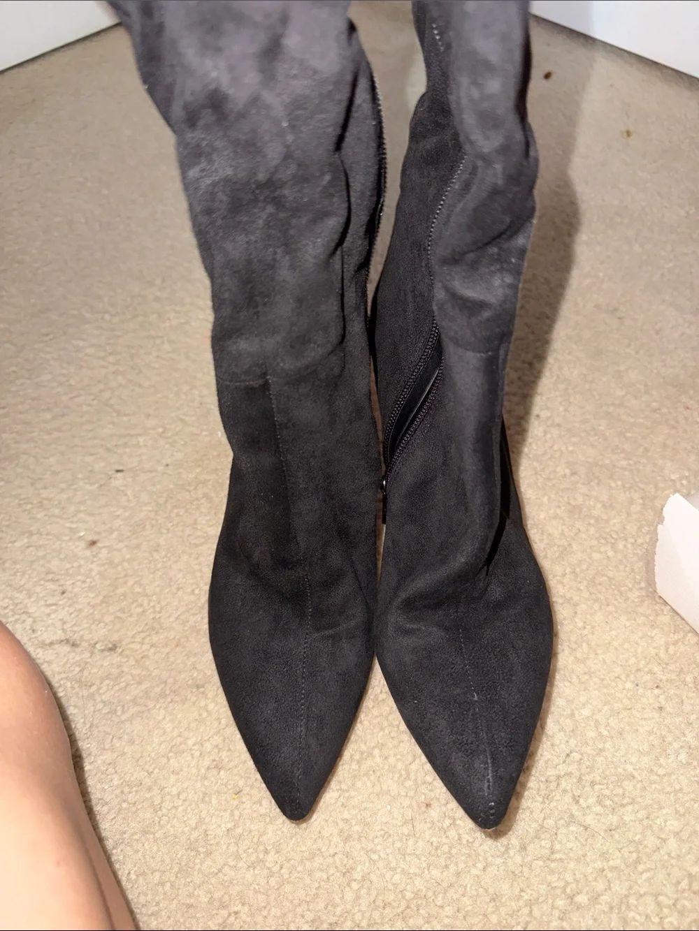 Jessica Simpson Black Over-the-Knee Pointed Toe Stiletto Boots